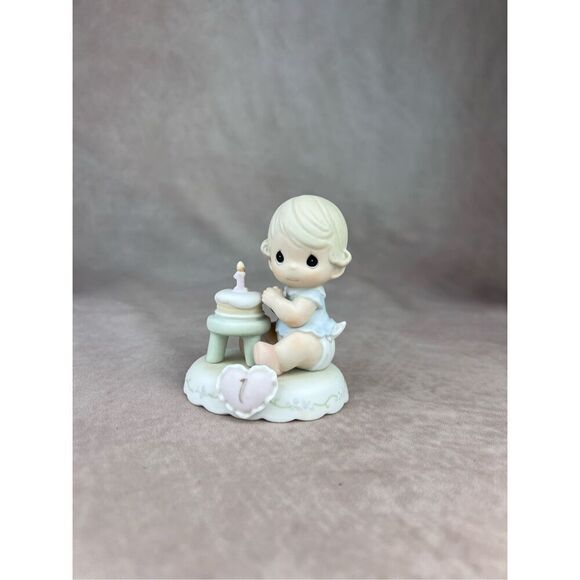 Vintage Precious Moments Figurine Growing in Grace 1 Year Old Birthday 1994 - Picture 1 of 7